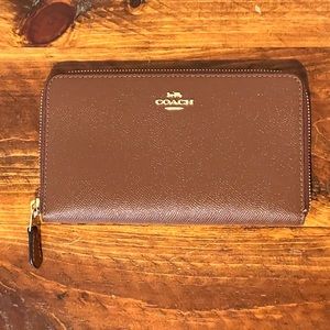 Coach Continental Zip Around Wallet